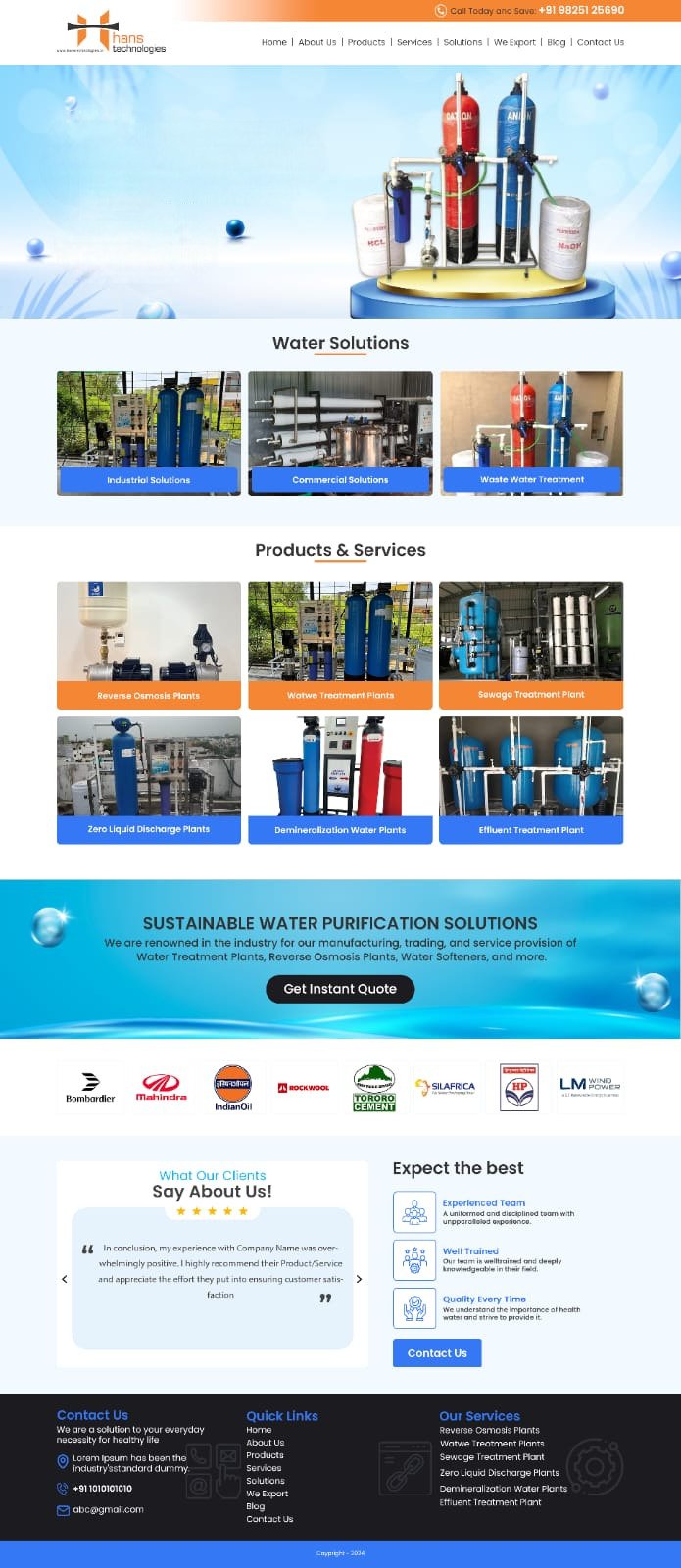 GRM Ceramics website design