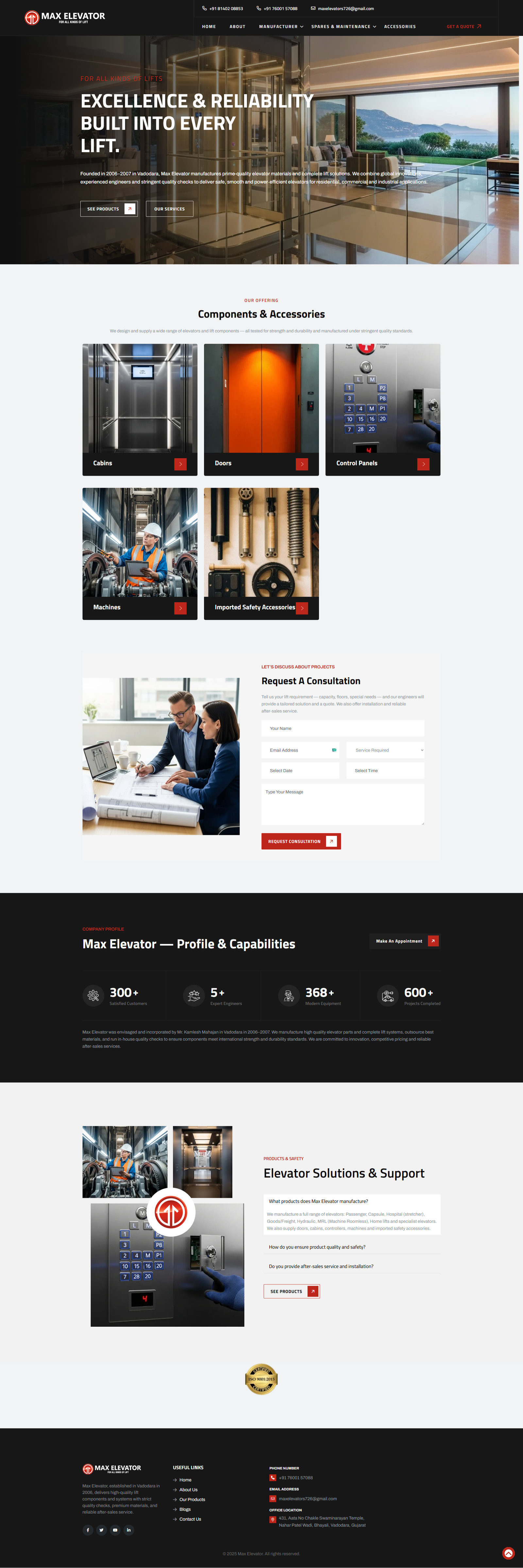 GRM Ceramics website design