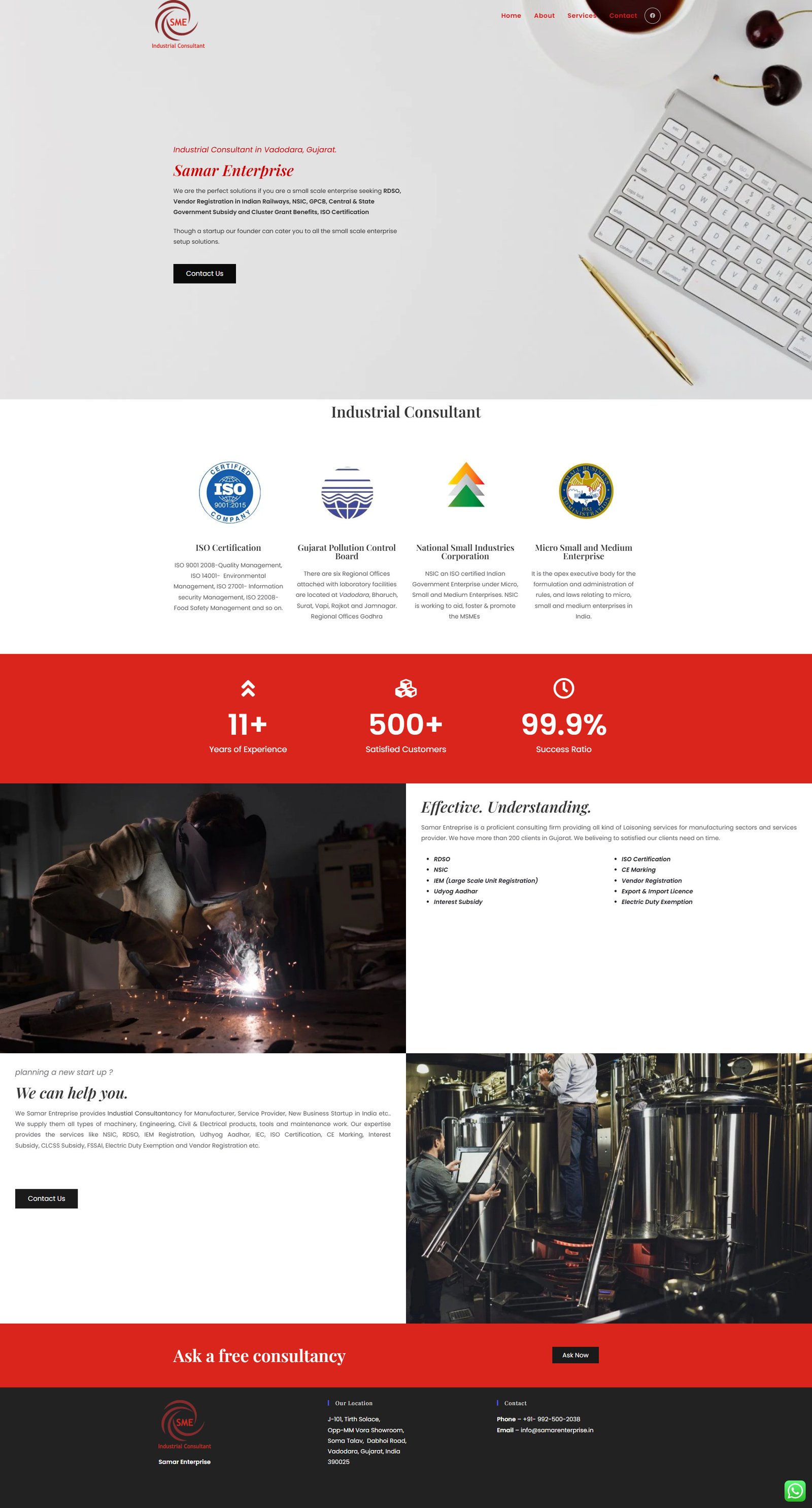 samar-enterprise website design