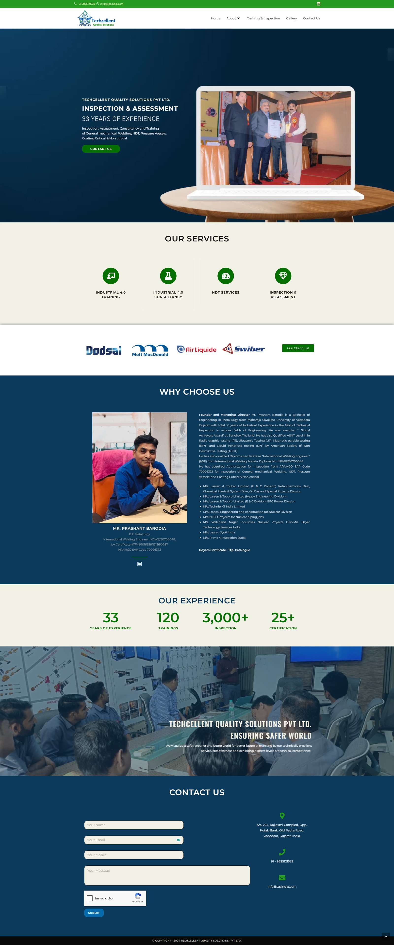 techellent-quality-solutions website design