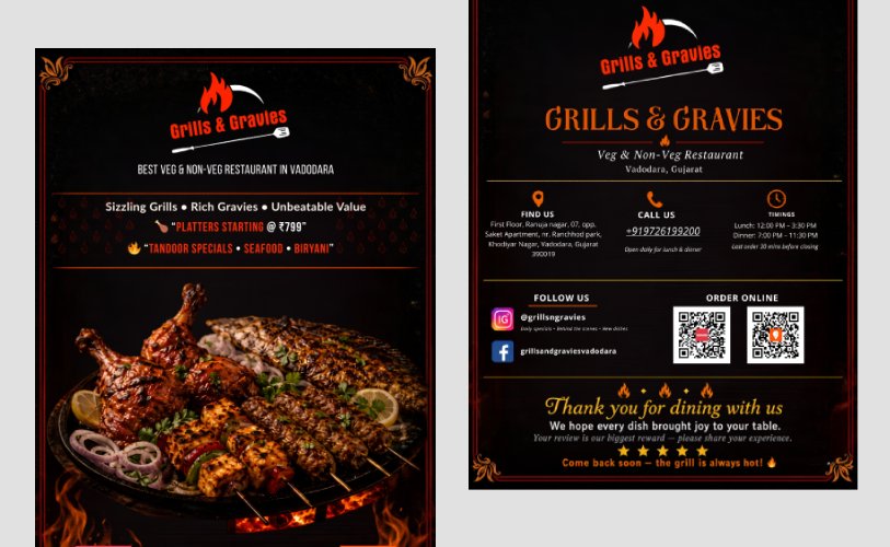 Grills and Gravies Menu